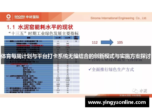 体育每周计划与平台打卡系统无缝结合的创新模式与实施方案探讨